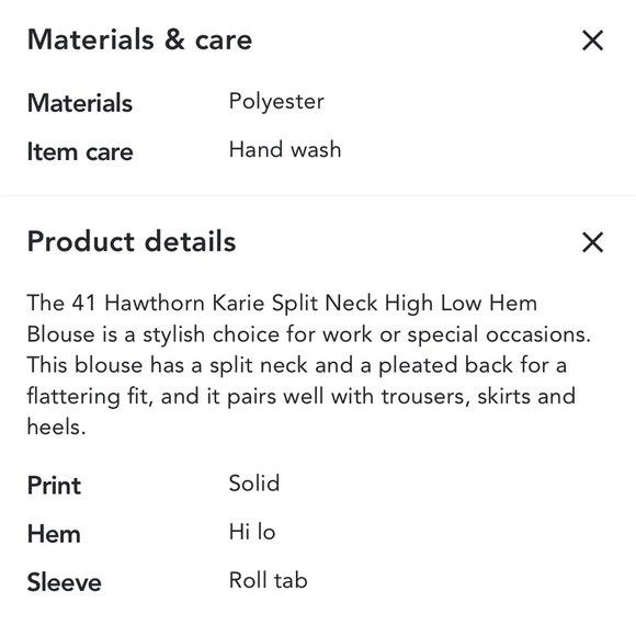 Split neck 3/4 sleeve burnt orange top - Picture 7 of 7